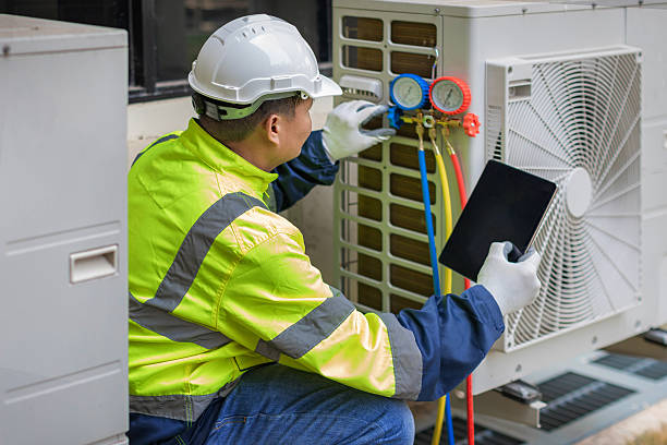Professional Ductwork Repair technician working in Clear Lake, WI